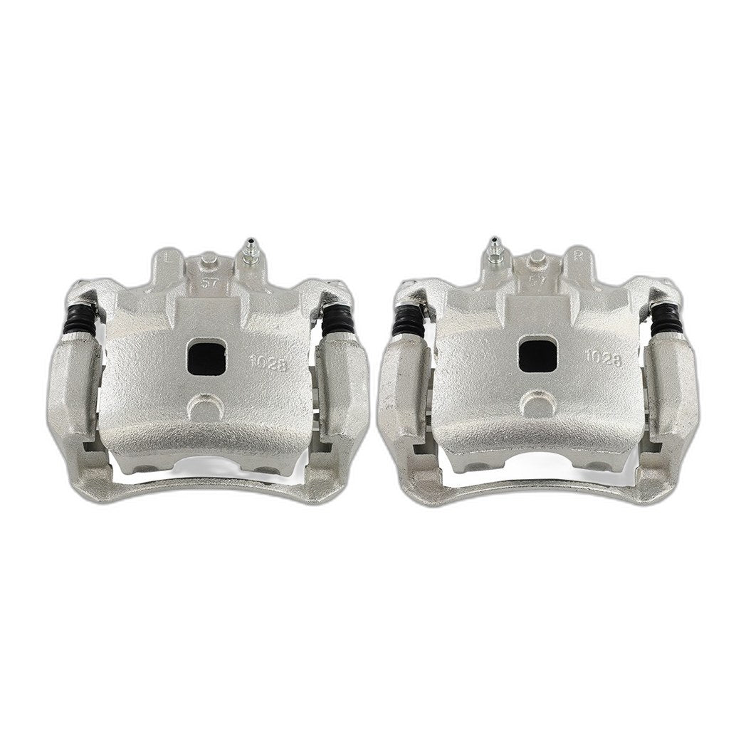 Pair Front Disc Brake Calipers w/ Bracket For 2007-2019 Nissan Sentra