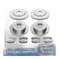 Front Rear Brake Rotors Pads Kit for Ford F-150 10 - 11 Drilled Slotted