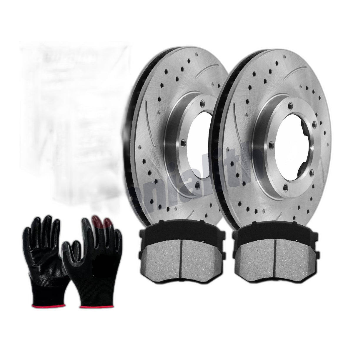 Front Drilled Brake Rotors + Ceramic Pads Kit For Toyota Tacoma 1995-2004 5 Lugs