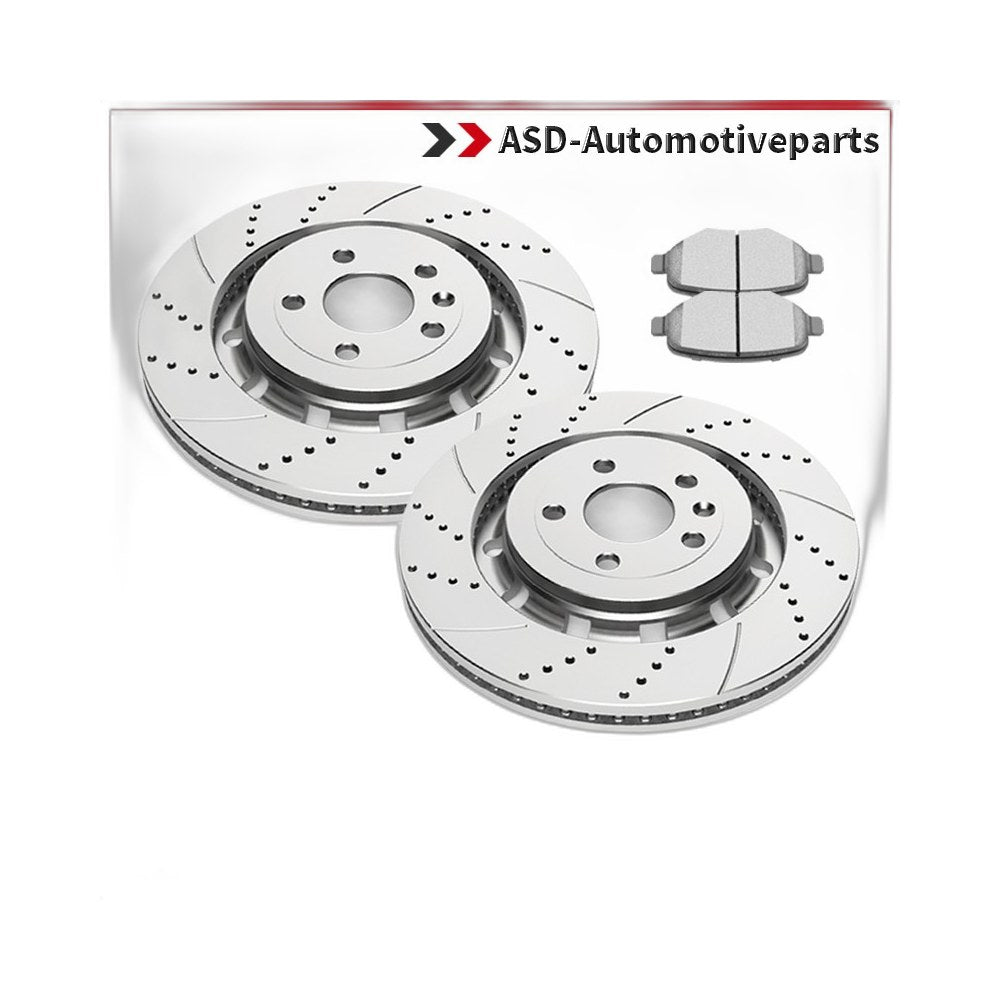 Front Brake Rotors and Pads Fit Flex Taurus Explorer Lincoln MKT MKS Ford Brakes