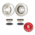 Front Disc Brake Rotors Ceramic Pads Kit for Lexus CT200h Toyota Prius/Plug-In