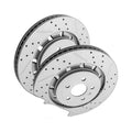 Front Brake Rotors & Ceramic Pads Kit for Ford Explorer 2013-2019 5 Lug 352mm