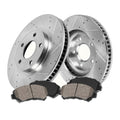 Front Drilled Rotors + Brake Pads for Ford Escape Mazda Tribute Mercury Mariner