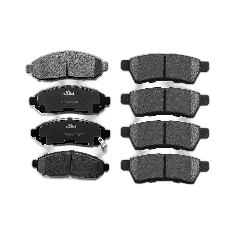 Front & Rear Ceramic Brake Pads Set For Nissan Frontier Xterra Suzuki Equator