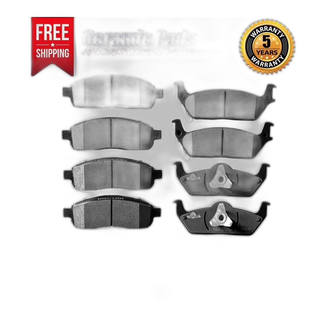 Front & Rear Ceramic Brake Pads Set For 2004 - 2009 Ford F-150, Lincoln Mark LT