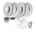 Front Rear Brake Rotors Brake Pads Kit for Ford Escape Tribute MARINER 2005-2007