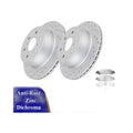 Rear Drilled Brake Rotors Pads Brakes for Chevy SILVERADO 1500 GMC SIERRA 1500