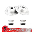 Rear Brake Rotors & Rear Brake Pads Kit For 2008-2013 Toyota Highlander