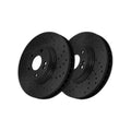 Front Drilled Slotted Brake Rotors Pair for Kia, Soul 2017-2022, FWD L4 1.6L