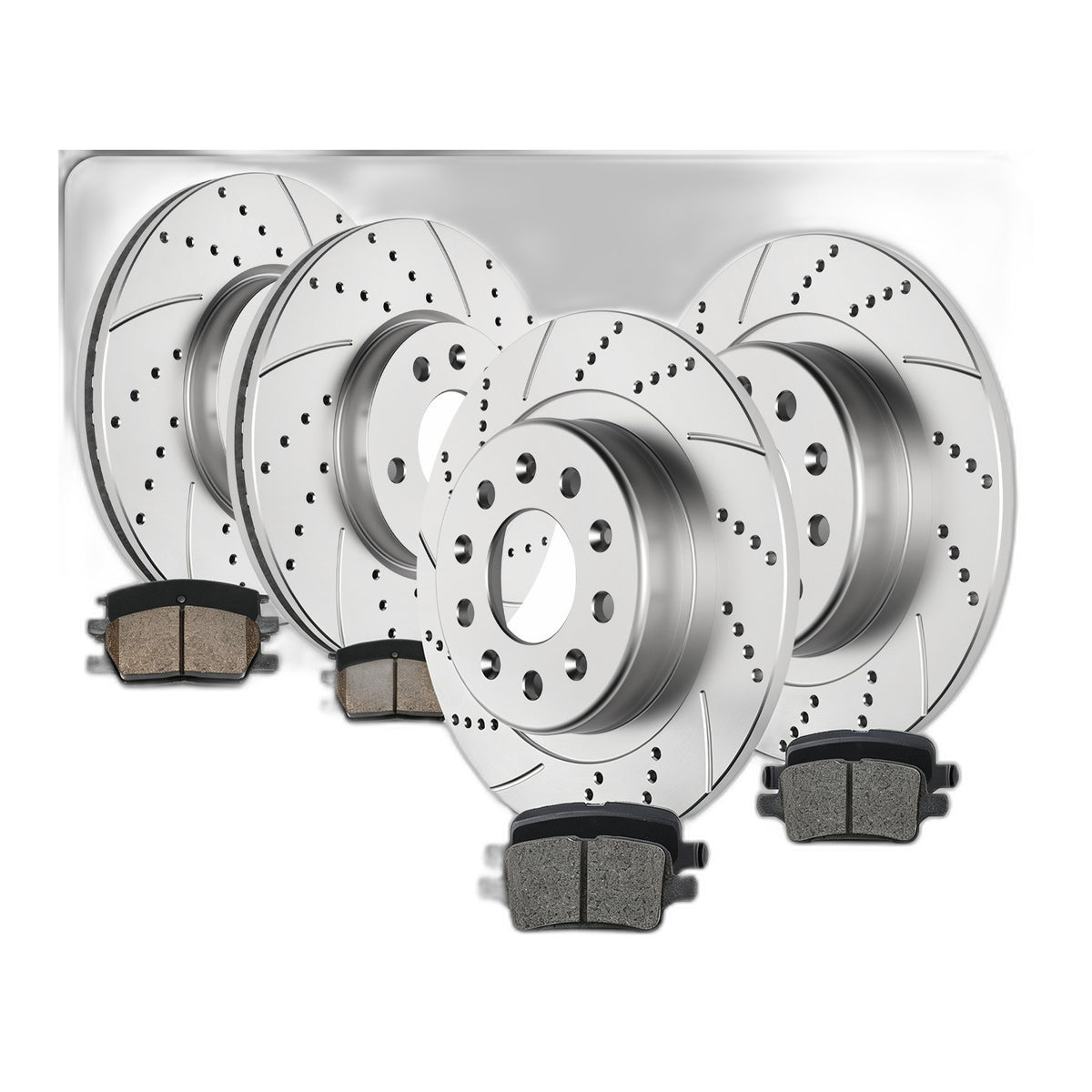 Front Rear Disc Rotors Brake Pads Kit for 2018-2020 Equinox Terrain Regal TourX