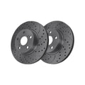 Front Drilled Slotted Brake Rotors Pair for Toyota Corolla 2025
