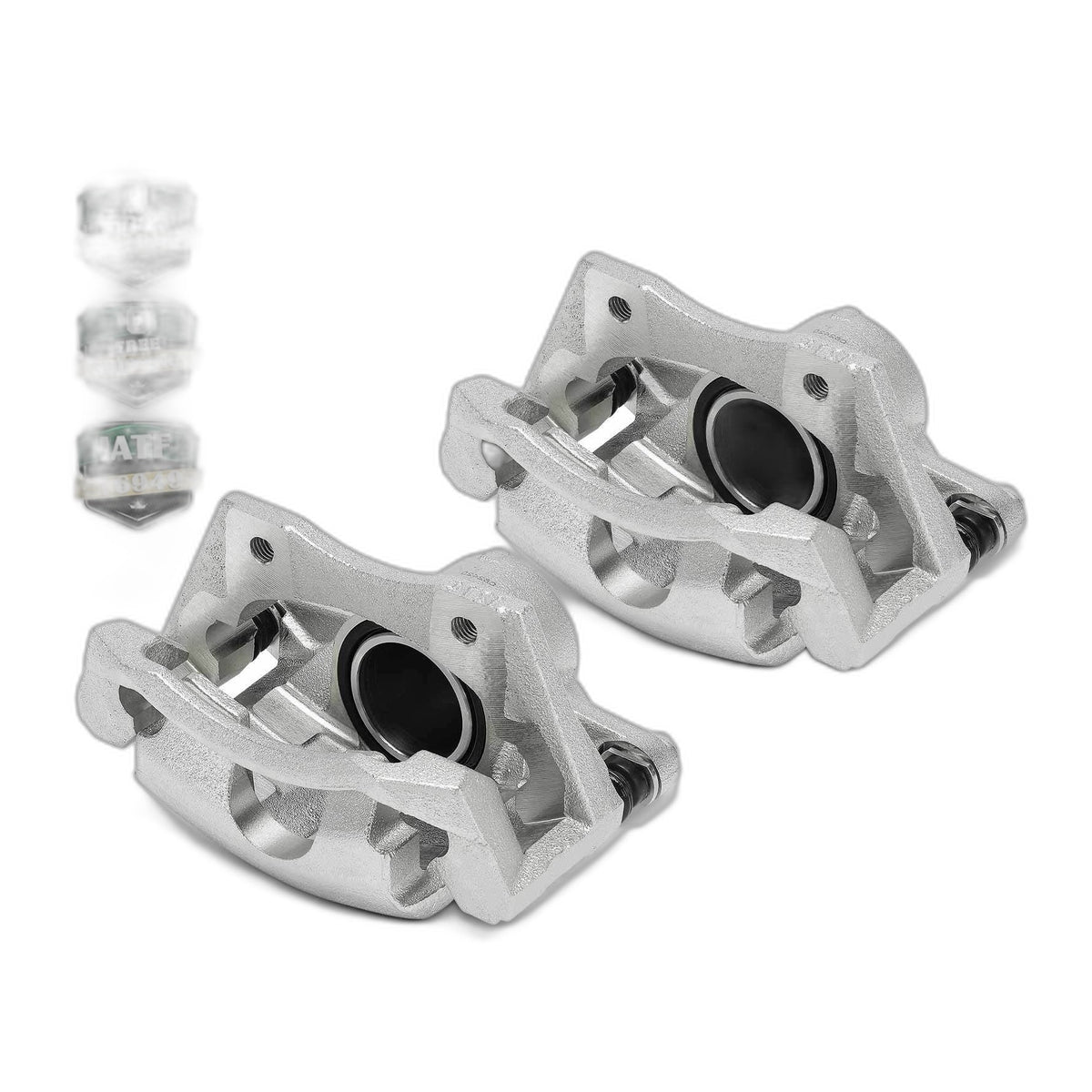 Pair Front Left & Right Brake Caliper with Bracket for Jaguar X Type 2002-2008