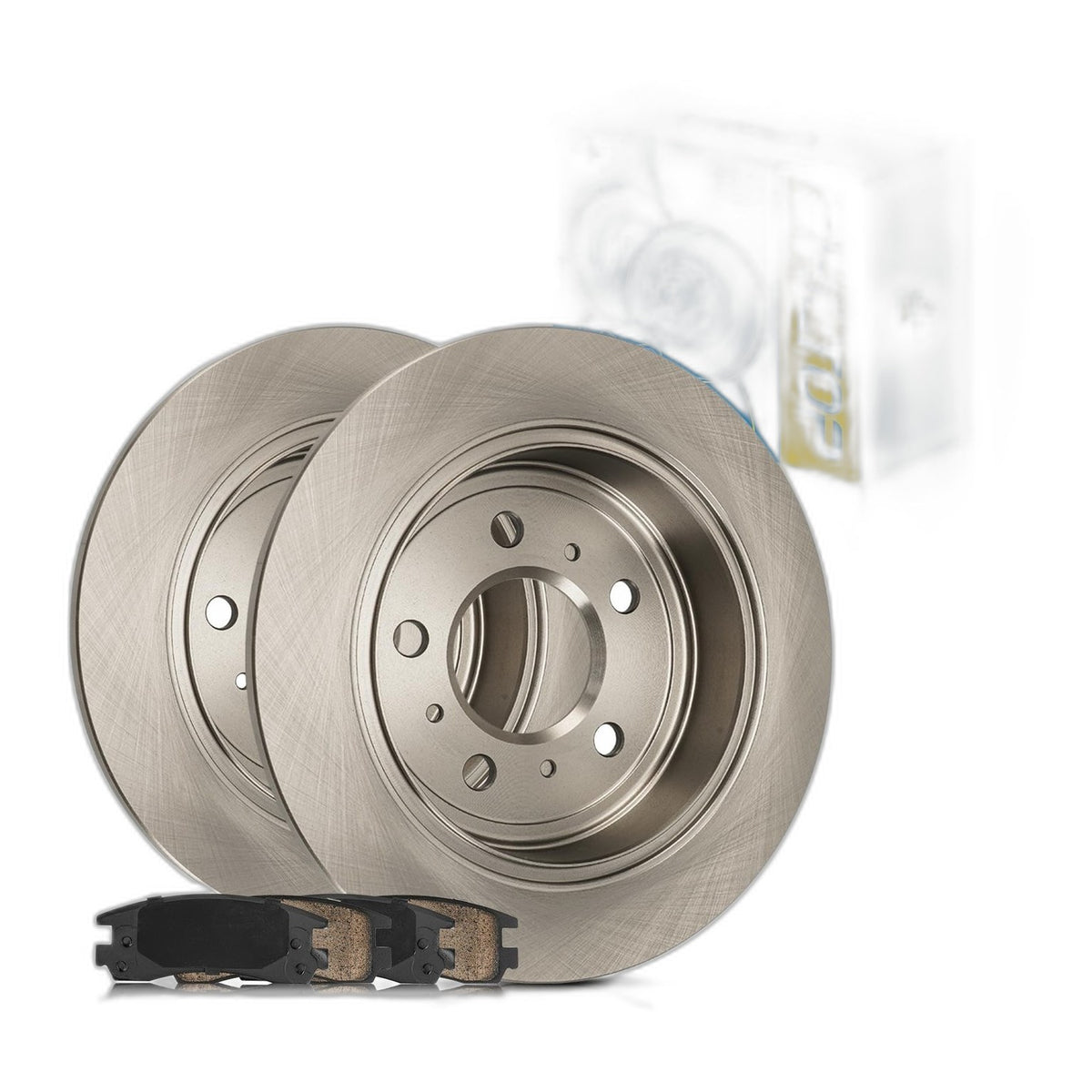 PHILTOP Brake Kits Rear Brake Pads and Rotors Kit for Chevrolet 2006-2010 Imp...