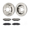 2x 4x Front Brake Rotors Front Brake Pads Kit Fits 2000-2003 Ford F-150 V8 5.4L