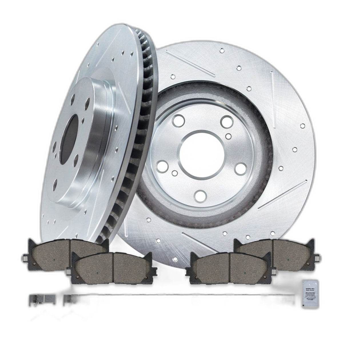 For Toyota Avalon 11.65" 296mm Front Brake Drilled Rotors Ceramic Pads Kit