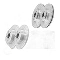Front Rear Drilled Brake Rotors Ceramic Pads Kit for Ford Escape 2013 - 2016