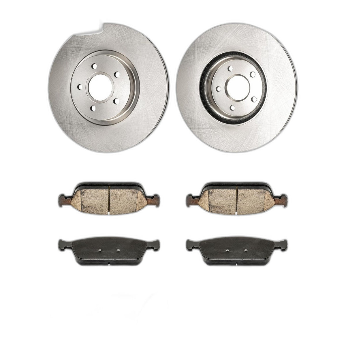 6x Front Brake Rotors Front Brake Pads Kit Fits Ford Escape 13-16 1.6L R-34349
