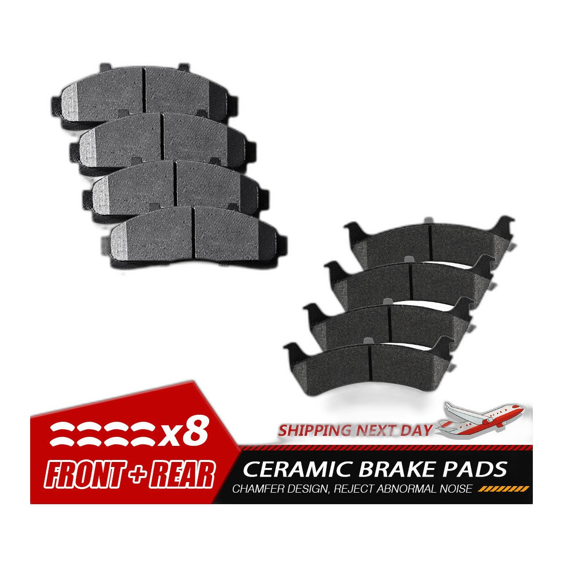Front & Rear Ceramic Brake Pads Set for Ford Explorer Ranger Mercury Mountaineer