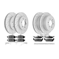 Front +Rear Disc Rotors Ceramic Brake Pads for 2004-2008 Ford F-150 Mark LT 4WD