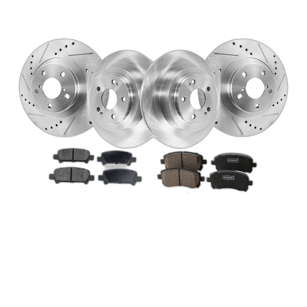 Front & Rear Brake Disc Rotors and Pads Kit Sedan for Subaru Legacy Outback 2001