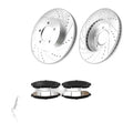 12.02" Front Brake Rotors & Front Brake Pads Kit for 02-05 Ford Explorer