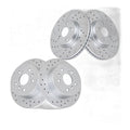Front and Rear Brake Rotors Pads Kit for Ford Fusion 2006-2012 Slotted Drilled