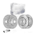 Front Rear Drilled Slotted Brake Rotors Ceramic Pads for Ford Explorer 2019