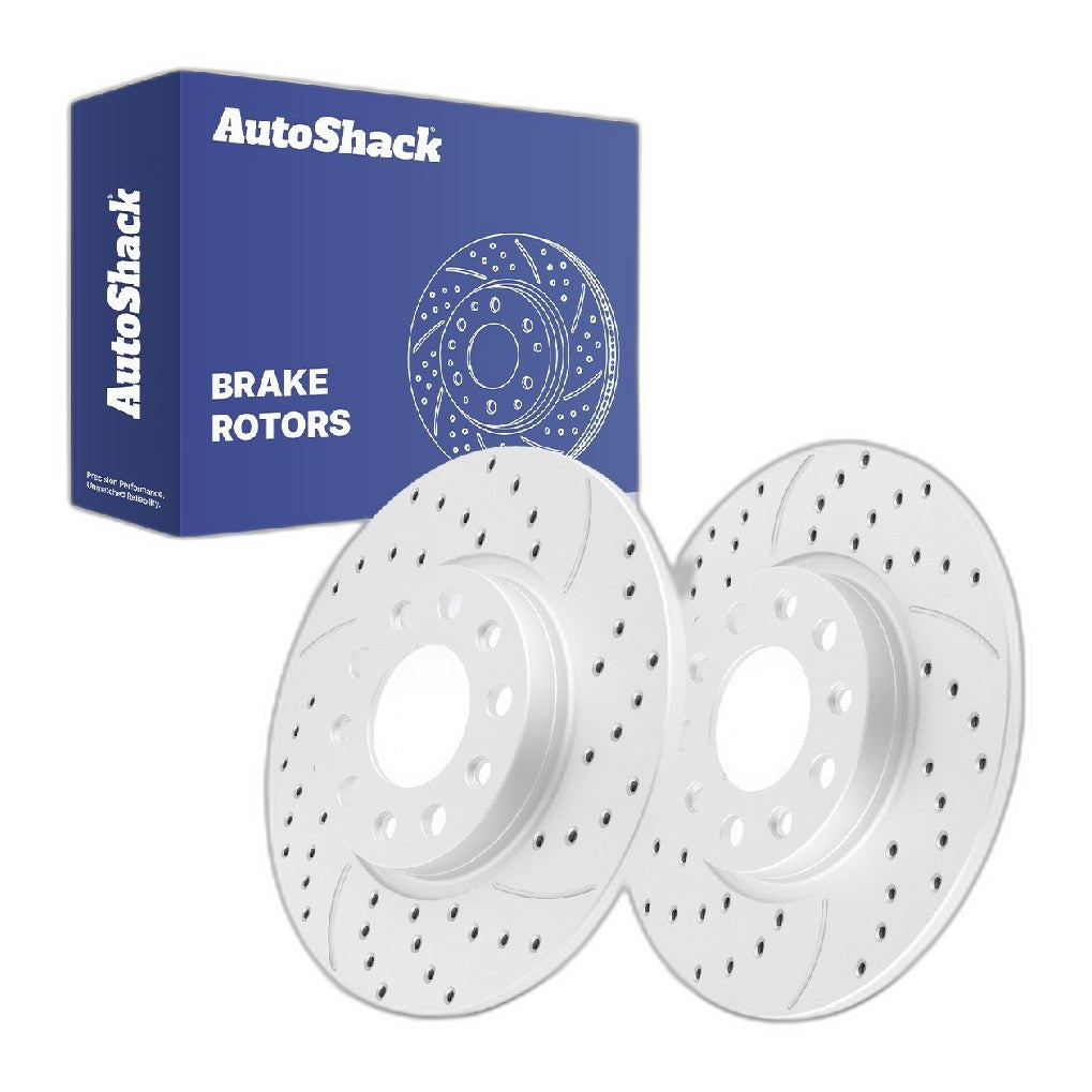 Rear Drilled Slotted Brake Rotors Pair for Jeep Cherokee 2021