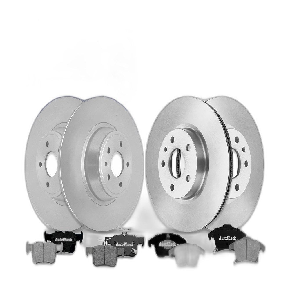 Front Rear Brake Rotors Ceramic Pads for Ford, Fusion 2013-2020, FWD L4 2.0L