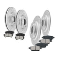 Front & Rear Disc Rotors Brake Pads for 2006 - 2012 Ford Fusion Milan Mazda 6