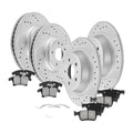 Front & Rear Disc Rotors Brake Pads Kit For Ford Fusion 2013 - 2020 Lincoln MKZ