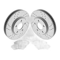 Front Drilled Brake Rotors Ceramic Pads Kit for Buick Allure Lacrosse Grand Prix