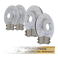 Front Rear Brake Rotors Discs & Pads Kit Fit Chrysler TOWN&COUNTRY Journey Grand