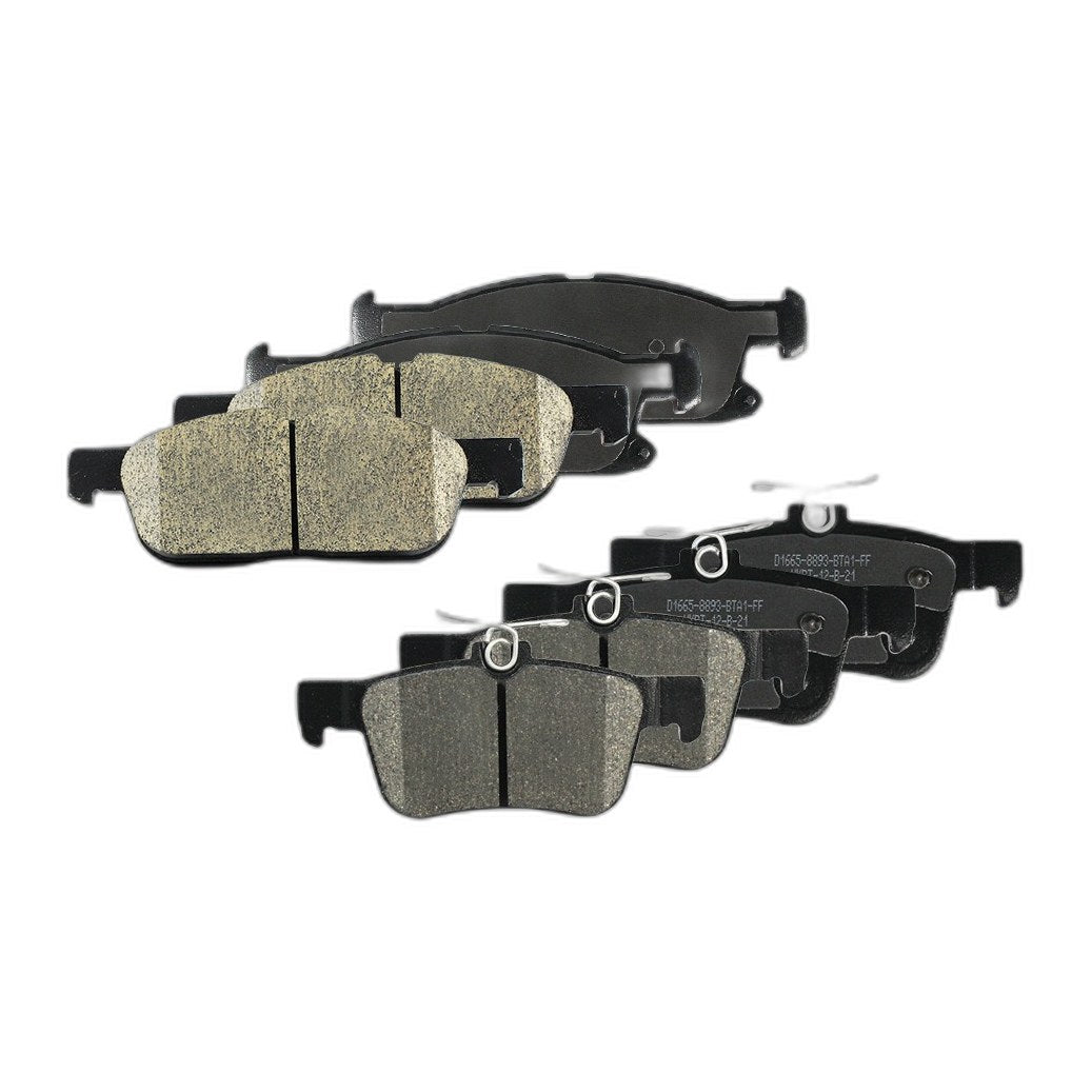 Front + Rear Ceramic Brake Pads Set For 2015-2023 Ford Edge Lincoln Mkx Nautilus