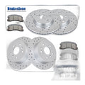 Front + Rear Brake Rotors Pads Kit for Lincoln MKZ Mazda 6 Ford Fusion Brakes