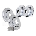 Fit 2012-2020 Ford F-150 Front Rear Slotted Brake Rotors and Pads Kits 6 Lugs