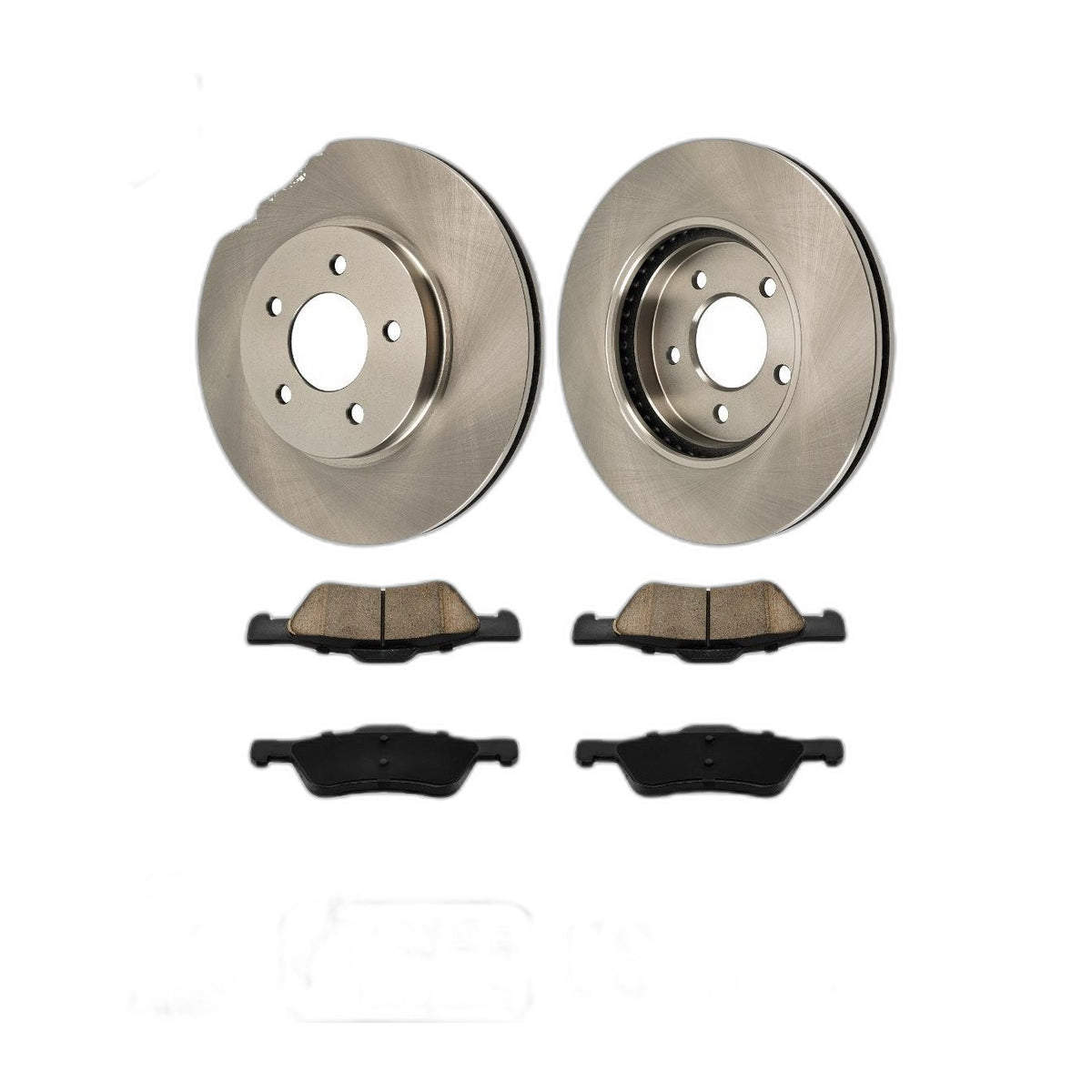 11.94 Front Brake Rotors & Ceramic Pads Kit For 2008-2009 Ford Escape V6 3L