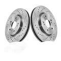 Front Brake Rotors & Ceramic Pads Kit for 2012-2016 Honda CR-V AWD 296mm
