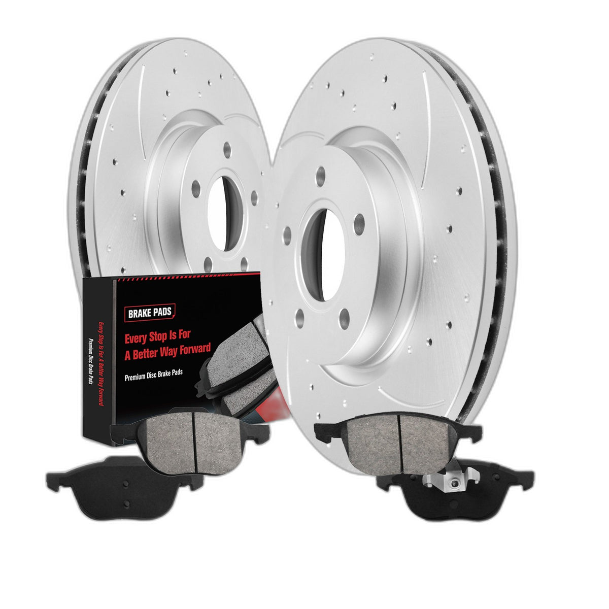 300mm Front Drilled Slotted Brake Rotors & Pad Kit for Ford ESCAPE 2013-2018