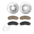 Front Brake Rotors & Front Brake Pads Kit for 02-05 Ford Explorer P-833