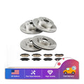 Front Rear Brake Rotors + Ceramic Pads Kit for 2008-2013 Nissan Rogue P-1374