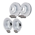 Drilled Front Rear Brake Rotors Pads for Dodge Charger Challenger Brakes Pad Kit
