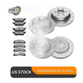 Front Rear Brake Rotors Pads Kit for 2012-2020 Ford F-150 Manual Parking Brakes