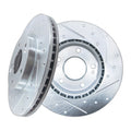 Front Drilled Slotted Brake Rotors Pair for 2011-2020 Hyundai Elantra