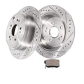 Rear Brake Rotors + Brake Pads for Honda CR-V Acura RDX Brakes Rotors Pads Kit