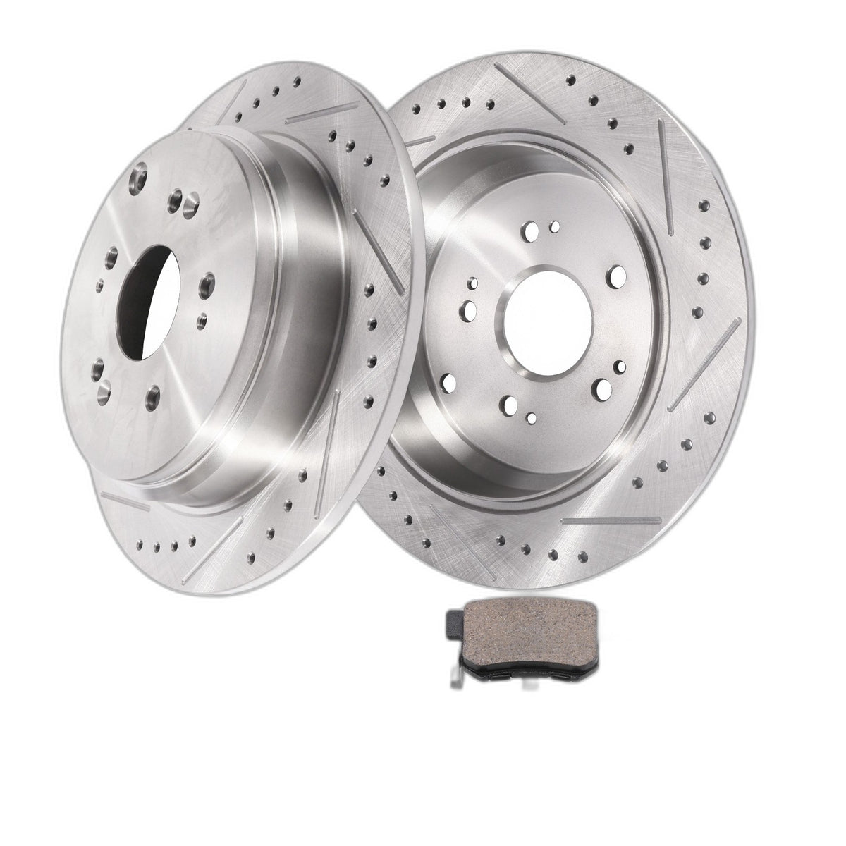 Rear Brake Rotors + Brake Pads for Honda CR-V Acura RDX Brakes Rotors Pads Kit
