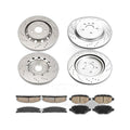 Front Rear Brake Rotors & Pads Kit Fits 2013-2017 2018 Explorer 2013-2019 Flex