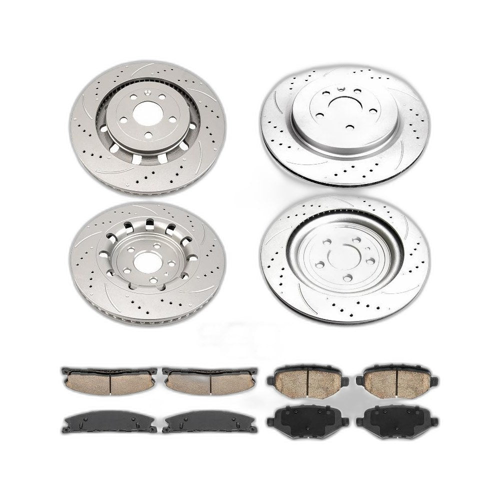 Front Rear Brake Rotors & Pads Kit Fits 2013-2017 2018 Explorer 2013-2019 Flex