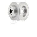 Rear Pair Drilled Rotors Brake Calipers w/Bracket Pads For 2013-2016 Ford Escape
