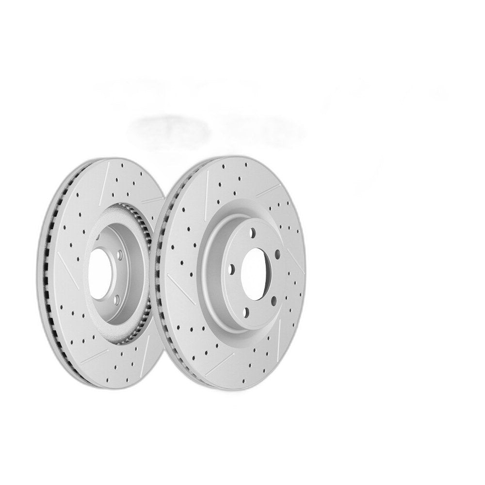 Front Rear Disc Rotors & Ceramic Brake Pads for 2007-2010 Ford Edge Lincoln MKX